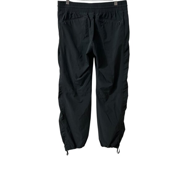 Athleta Gray Attitude Ruched Pull On Jogger Pants Adjustable Ankles Size 4P - Picture 4 of 12